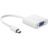 PX-1515 Mini Displayport To VGA Çevirici, MacBook Mini Display To VGA Adaptör, 15 cm Beyaz Görüntü Dönüştürücü, Mini Dp Erkek To VGA Dişi Monitör Projeksiyon Tv Bağlantı Aparatı