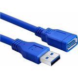 PX-1710 10 Metre USB 3.0 Uzatma Kablosu, USB Erkek Dişi Ek Kablosu, Mavi USB A Male To Female Exten - Çok Renkli