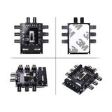 PX-4336 3 Pin Girişli 8 Port 3pinfan Çoklayıcı Kart, Ide Molex Güç Girişli Kasa Fan Splitter, Pc Bilgisayar Soğutma Sistemi Için 8’li Fan Çoğaltıcı, Düşük Yüksek Anahtarlı Fan Bağlantı Kartı - Option-1 - 001-Renkli