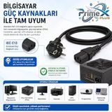Px-Pwr15 1.5 Metre Pc Power Supply Güç Kablosu, 3X0.75mm Full Bakır Psu Power Kablo, Bilgisayar Kasa Monitör Yazıcı Ups Ve Uyumlu Elektronik Cih