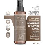 PXEL Dökülme Önleyici Biberiye Yağı Saç Bakım Toniği 150 ML | Zayıflayan İncelen ve Dökülen Saçlar | Vegan Saç Bakım Toniği