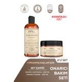 Pxel Onarıcı Şampuan – Maske 2’li Set | Yıpranmış ve Kuru Saçlar Için Yoğun Bakım |400 Ml, 300 ml