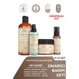 Pxel Onarıcı Şampuan Maske Argan Yağı Serum Fön Suyu 4’Lü Vegan Onarıcı Set
