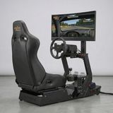 Pxn Profesyonel Yarış Simülatörü Kokpiti + Innocn 34" Ultrawide OLED 165Hz Curved Gaming Monitör Seti - Siyah