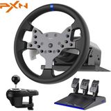 Pxn V99 Ps5 Oyun Direksiyon Seti, 3.2nm Çift Motorlu Kuvvet Geribildirim Tabanı, Vites Kolu ve Pedallı Ps5, Ps4, Xbox One, Xbox Serisi