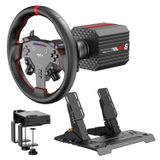 PXN VD6 Bundle: Racing Wheel and Pedals, 6 Nm Direct Drive Force Feedback | Servo Motor, W AS Direksiyon, Hall Etkisi 2-Pedal Seti, ve Kelepçe - Windows PC için Profesyonel Sim Yarış Kurulumu (7-11)
