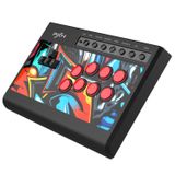PXN X8 Arcade Fight Stick - Klavye benzeri yön tuşlarına sahip arcade çubuğu, mavi anahtar mekanik tuşları, turbo fonksiyonu - PC, PS3, PS4, Xbox ve Switch için arcade savaş denetleyicisi