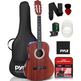 Pyle 6 Akustik Gitar 36 İnç Çocuk Seti, ¾ Boyut Naylon Tel Ahşap Klasik Gitar Akustica Yeni Başlayanlar Gençler, Çocuklar, Erkekler, Kızlar, Genç, Aksesuar Paketli Yetişkin, Sağ (PGACLSPI20)