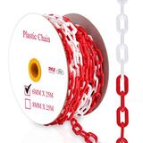 Pyle Emniyet Zinciri Bariyeri Plastik Bağlantılar - 82' Ft Dikkat Güvenlik Zinciri Bağlantı Bariyerleri Kalabalık Kontrolü, Kapı Garaj Çocuk Güvenlik Engelleyici, Çok renkli (6mm)