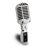 Pyle Klasik Retro Dinamik Vokal Mikrofon - Eski Vintage Stil Metal Tek Yönlü Kardioid Mikrofon XLR Kablolu - Evrensel Stand Adaptörü - Canlı Performans Stüdyo Kaydı - PDMICR68SL (Gümüş)