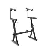 Pyle PKST2TZ çok fonksiyonlu nota standı, Z tarzı, taşınabilir stand, 2. seviye, yükseklik ve ayar, dijital klavye standı, ergonomik tasarımlı raf muhafazası, ev stüdyosu vb. için