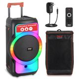 Pyle Ses Büyük Bluetooth Parti Hoparlörü - Gerçek Kablosuz Stereo Sistemli Büyük Bluetooth Hoparlör - Güçlü Bas ve Net Tiz - Taşıma Çantalı Büyük Hoparlör - PPHP1979BG - 160W