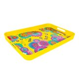 PYLONES - Melamin servis tepsisi – Aperitime Large Dahlia – 53,7 x 34,7 x 5 cm
