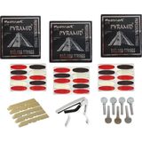 Pyramid 018 Kısa Sap Bağlama Teli Set Halinde Tel , Kapo , Tezene , Burgu , Eşik - 1 m - Beyaz