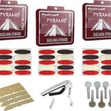 Pyramid 020 Uzun Sap Bağlama Teli Set Halinde Tel Kapo Tezene Burgu Eşik