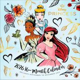 Pyramid - DISNEY PRINCESS 2026 – Broşür Takvimi 30×30 cm Arielle, Belle, Cinderella & Rapunzel'den 12 masalsı illüstrasyon, çocuklar ve Disney hayranları için duvar takvimi
