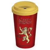 Pyramid International Game Of Thrones (House Lannister) Seyahat Kupası, Seramik, Çok Renkli, 9,5 X 9,5 X 15 Cm