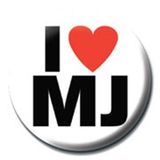 Pyramid International Rozet Michael Jackson I Love MJ Renkli One Size