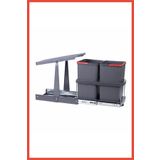 Pyramith Antrasit 12 12 Litre Teleskopik Raylı Çöp Kovası ()
