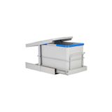 Pyramıth P9158 Teleskopik Raylı Kısa Çöp Kovası 16 Litre Gri