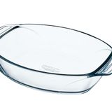 Pyrex optimum güveç tenceresi, oval 40 x 28 cm Gri 412B000/6114