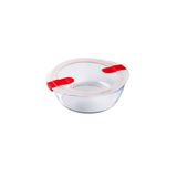 Pyrex Yuvarlak Kapaklı Mikrodalga Fırına Uygun Saklama Kabı 1.1 L