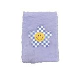 Pyrus A5 Peluş Mor Yıldız Çizgili Defter