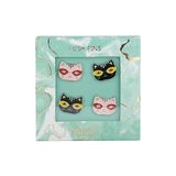 Pyrus Renkli Kedi Raptiye 4'lü Set 2x1.5 cm Ölçülerle Eğlenceli Tasarım