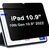 PYS iPad için 10. Nesil Gizlilik Ekran Koruyucu (10.9 inç, 2022) 30 Derece Anti-Spy Gizlilik Filtresi, Mat Kaplama Parlama Önleyici, Parmak İzi Korumalı, Çizilmez Film Koruması
