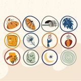 PYTK015 Çıkart ma Çiçek Karışık Tasarımlı A5 Stickers