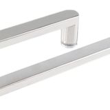 PZHANGZVH Cam Kapı Kolu ve Çekme Duş Kapı Kolu Değiştirme Setleri Banyo Sürgülü Kapı Düğmeleri Paslanmaz Çelik Havlu Çubuğu (Boyut: 275 mm+425 mm) ()