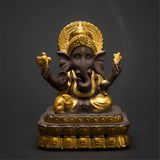 PZHANGZVH Mor Kil Büyük Tütsü Yakıcı Fil Tanrı Bobini Buhurdan Maskot Heykelleri Dekorasyon Seramik Süsler (Renk: A Boyut: 11,5 cm* 10 cm* 15 cm)