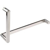 PZHANGZVH Paslanmaz Çelik Duş Sürgülü Kapı Kolu Cilalı Gümüş Kaplama İç/Dış Kapılar için Banyo Kapı Düğmeleri Setleri (Boyut: 185 mm+385 mm) (Gümüş 185 mm+385 mm)