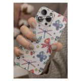 Q Aksesuar Huawei P20 Pro Uyumlu Renkli Kelebek Tasarımlı Şeffaf Telefon Kılıfı Kapak Case