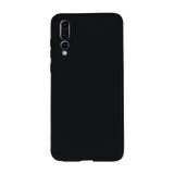 Q Aksesuar Huawei P20 Pro Uyumlu Silikon Lansman Telefon Kılıfı - Siyah