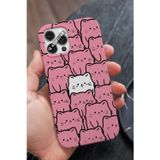 Q Aksesuar İphone 12 Uyumlu Sevimli Baby Yoda Tasarımlı Şeker Pembe Şeker Pembe Premium Telefon Kılıfı