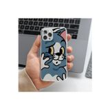 Q Aksesuar İphone 13 Pro Max Uyumlu Tom Tasarımlı Premium Şeffaf Telefon Kılıfı