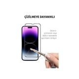 Q Aksesuar İphone 15 Pro Max Uyumlu Tam Kaplayan Premıum Ekran Koruyucu