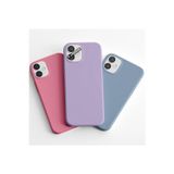 Q Aksesuar İphone 8 Plus Uyumlu 3'Lü Set Basic Telefon Kılıfı Şeker Pembe-Lila-Bebe Mavi