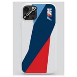 Q Aksesuar İphone 8 Plus Uyumlu Bmw Sw Desen Tasarımlı Beyaz Telefon Kılıfı
