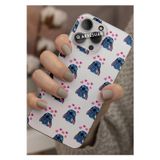 Q Aksesuar Oppo A15 Uyumlu Stitch Tasarımlı Şeffaf Telefon Kılıfı Kapak Case