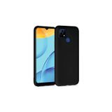 Q Aksesuar Oppo A15S Uyumlu Silikon Lansman Telefon Kılıfı - Siyah
