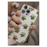 Q Aksesuar Oppo A31 Uyumlu Baby Yoda Tasarımlı Şeffaf Telefon Kılıfı Kapak Case