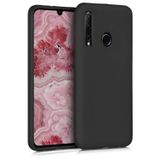 Q Aksesuar Oppo A31 Uyumlu Silikon Lansman Telefon Kılıfı - Siyah