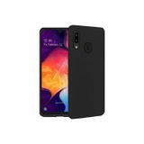 Q Aksesuar Samsung Galaxy A20S Uyumlu Silikon Lansman Telefon Kılıfı - Siyah