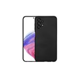 Q Aksesuar Samsung Galaxy A33 Uyumlu Silikon Lansman Telefon Kılıfı - Siyah