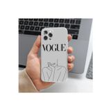 Q Aksesuar Samsung Galaxy A35 Uyumlu Vogue Tasarımlı Premium Şeffaf Telefon Kılıfı