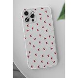 Q Aksesuar Samsung Galaxy A54 Uyumlu Mini Kiraz Tasarımlı Şeffaf Telefon Kılıfı