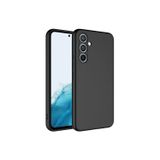 Q Aksesuar Samsung Galaxy A54 Uyumlu Silikon Lansman Telefon Kılıfı - Siyah