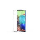 Q Aksesuar Samsung Galaxy A71 Uyumlu Renksiz Silikon Şeffaf Telefon Kılıfı